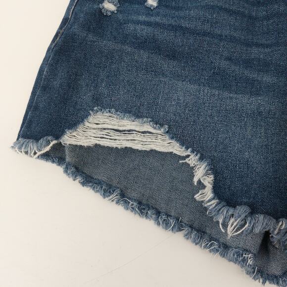 New York Rewash Blue Cut off Shots Denim Jean Sz 5/27 Daisy - Picture 3 of 16